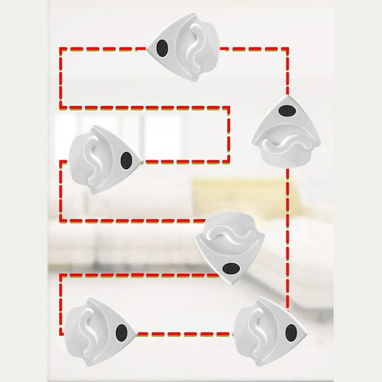 Magnetischer Fensterreiniger mit Sprühgerät für doppelseitige Reinigung