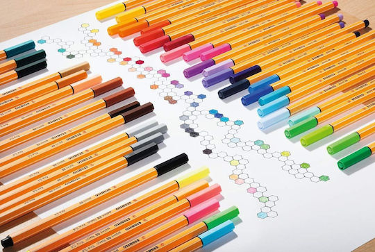 Stabilo Point 88 Pastel Marker 0.4mm Pastel St88/8-04, 8 Colors