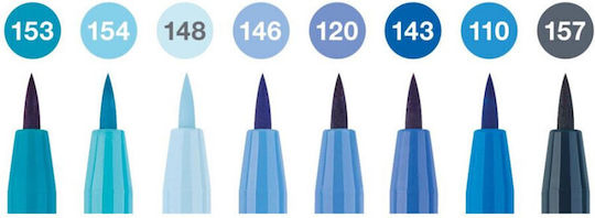 Faber-Castell Pitt Artist Pens Перманентни Маркери Тюркоазени 8бр