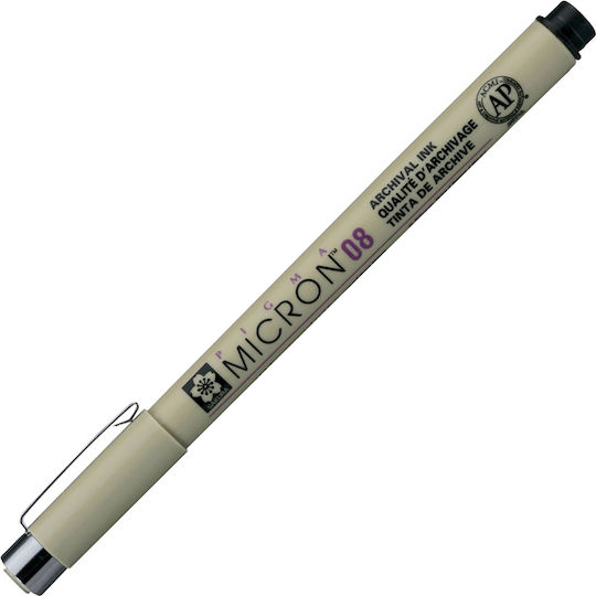 Sakura Pigma Micron 08 Маркер за Рисуване 0.5мм Черен