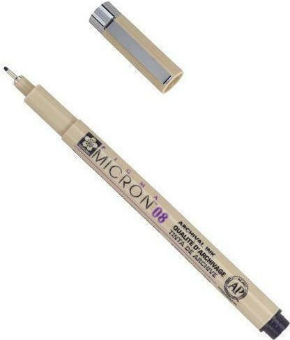 Sakura Pigma Micron 08 Маркер за Рисуване 0.5мм Черен