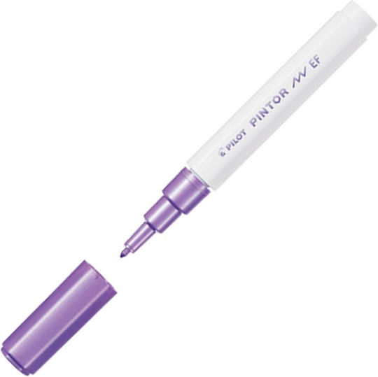 Pilot Pintor Extra Fine Маркери за Рисуване 0.7мм Metallic Purple 6бр