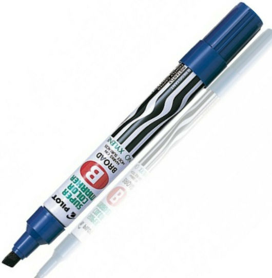 Pilot Supercolor Ανεξίτηλοι Μαρκαδόροι Μπλε 4.5mm Σετ 12τμχ
