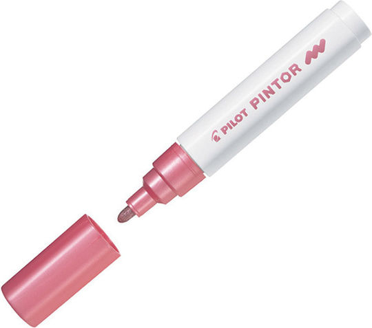 Pilot Pintor M Перманентни Маркери 4.5мм Metallic Pink 6бр
