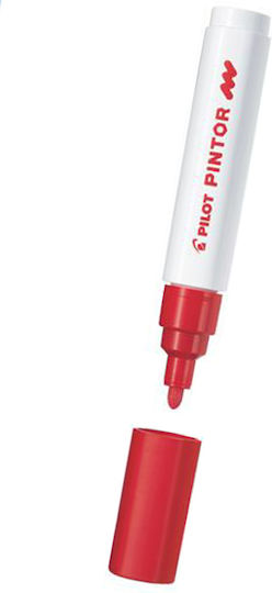 Pilot Paint Pintor Medium Перманентен Маркер 1.4мм Червено