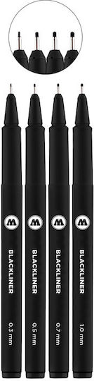 Molotow Ανεξίτηλοι Μαρκαδόροι 0.3mm Σετ 2 χρώματα