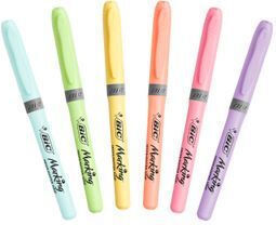 BIC Pastel Grip Μαρκαδόροι Υπογράμμισης Σετ 6 χρώματα