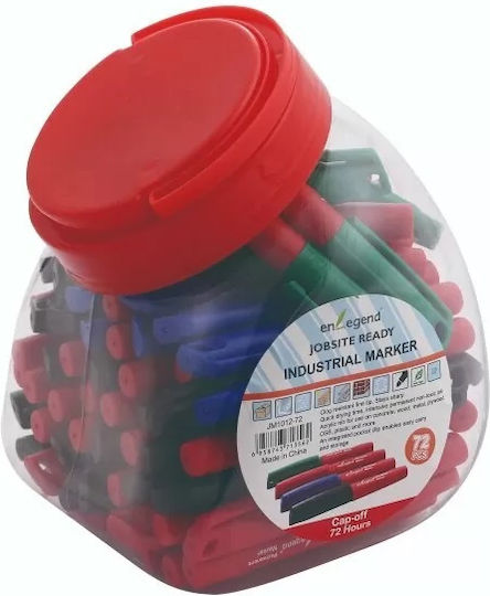 Enlegend Mini Ανεξίτηλοι Μαρκαδόροι Διαφορα Χρωματα Σετ 72τμχ (Διάφορα Χρώματα)
