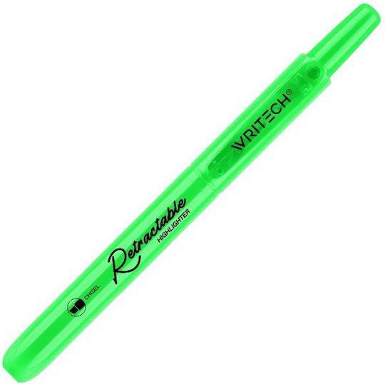 Writech Μαρκαδόροι Υπογράμμισης Neon Green Σετ 12τμχ