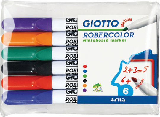 Giotto Robercolor Μαρκαδόροι Πίνακα Σετ 6 χρώματα