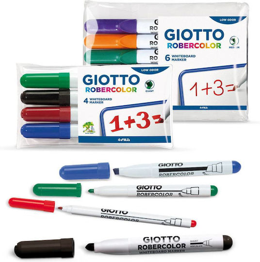 Giotto Robercolor Μαρκαδόροι Πίνακα Σετ 6 χρώματα