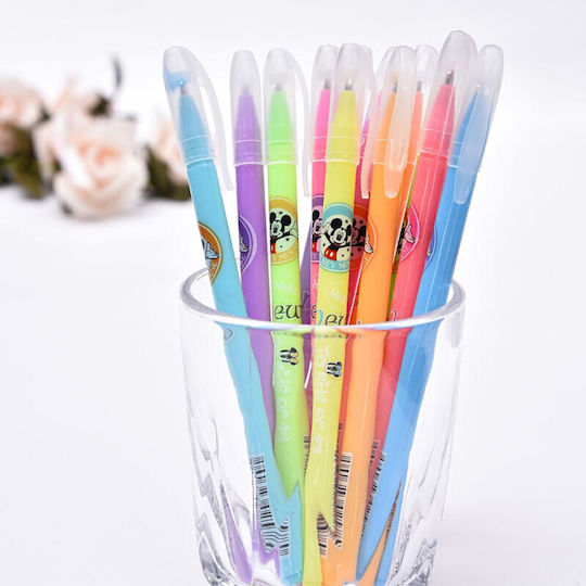 Set 36 pixuri gel parfumate cu sclipici grosime scriere 1 mm multicolor