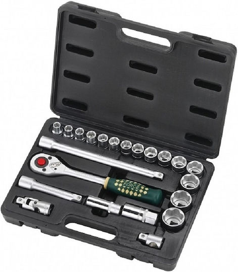 Force Set de chei tubulare și clichet 1\2" 24buc