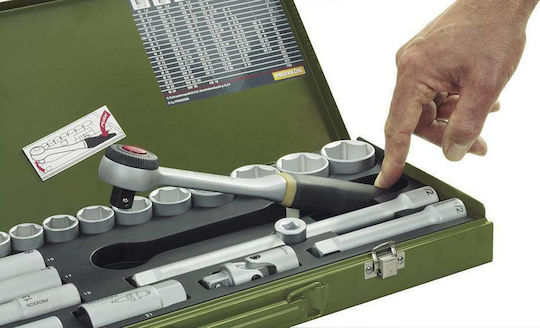 Proxxon Set Ratchet 3\8" 20pcs