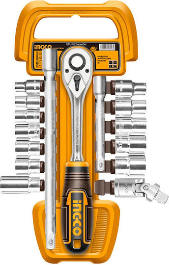 Ingco Set Ratchet 1\4" & 3\8" & 1\2" 20pcs