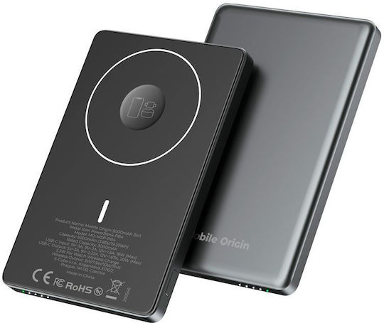 Mobile Origin PB4 Power Bank 5000mAh Gray