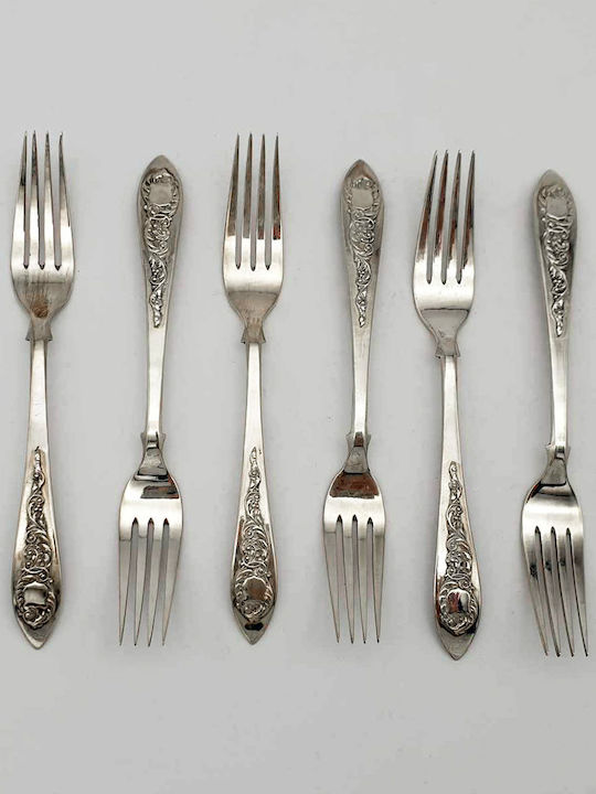 Savvas Design Silver Forks 6 Pieces 16cm Pir00012 Savvas Design Silver Forks 6 Pieces 16cm Pir00012