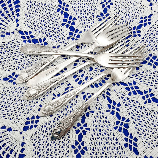 Savvas Design Silver Forks 6 Pieces 16cm Pir00012
