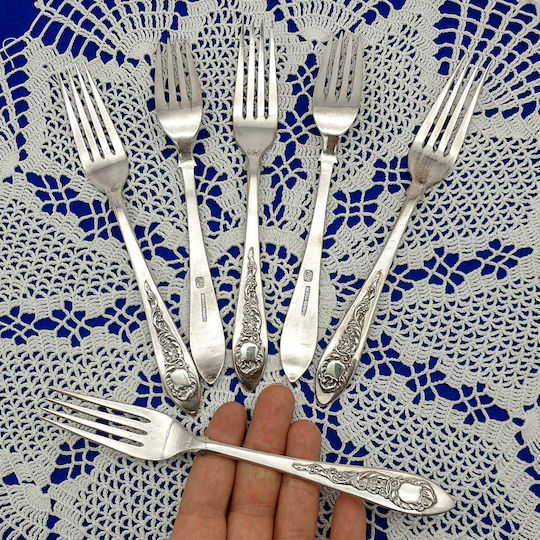 Savvas Design Silver Forks 6 Pieces 16cm Pir00012