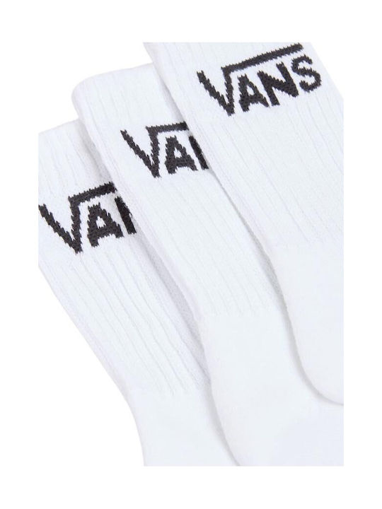 Vans Classic Crew Femei Șosete Albe 3Pachet
