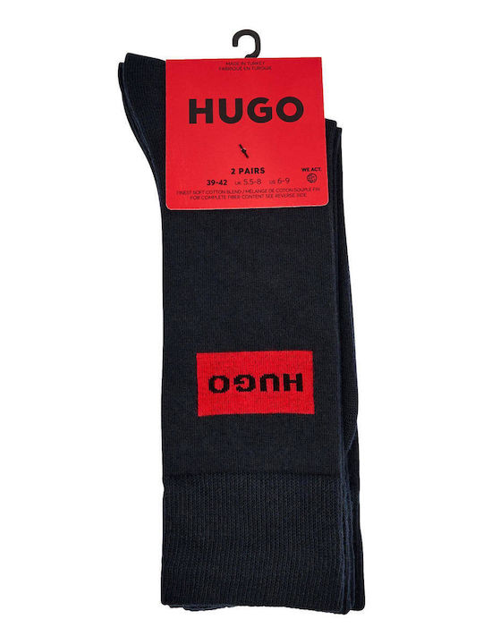 Hugo Ανδρικές Κάλτσες Μαυρο 2Pack