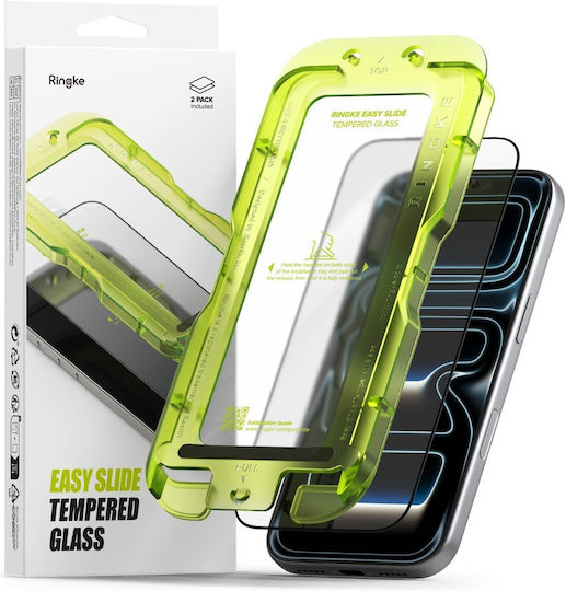 Ringke Easy Slide Full Glue Tempered Glass 2τμχ (iPhone 17 Pro)