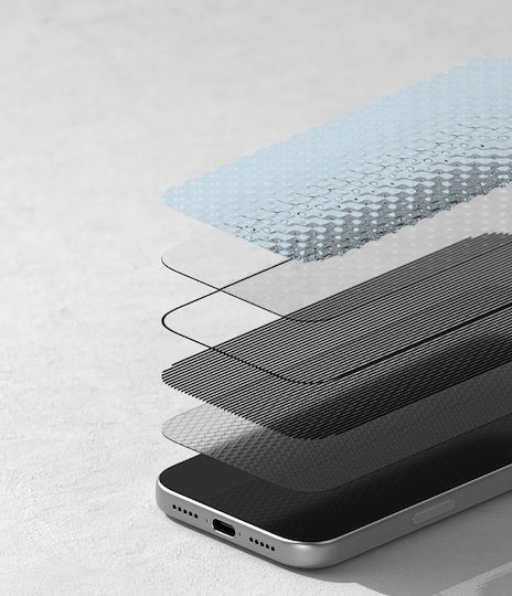 Ringke Easy Slide Privacy Gehärtetes Glas 2 Stück Iphone 17 Pro Max Schwarz