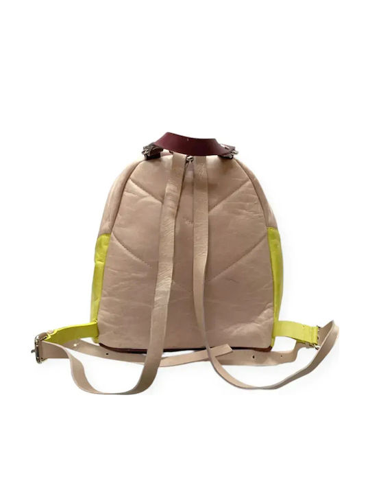 Leder Damentasche Rucksack Mehrfarbig