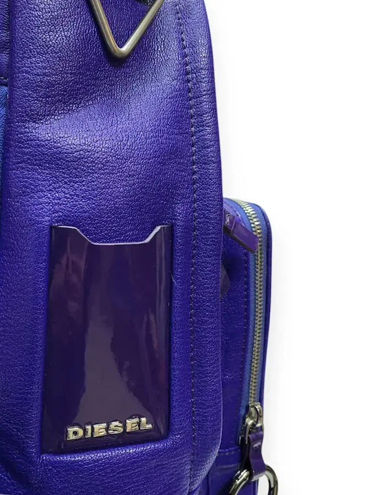 Leather Women's Bag Backpack Purple