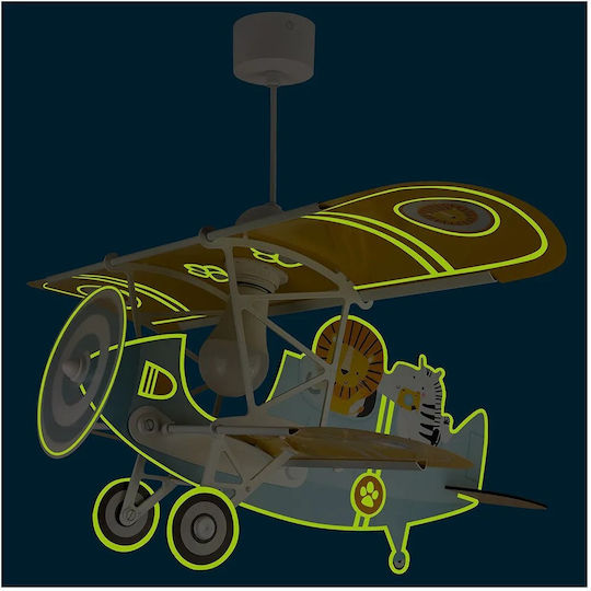 Ango Kids Single Ceiling Light E27 Transparent 15W 64x47cm