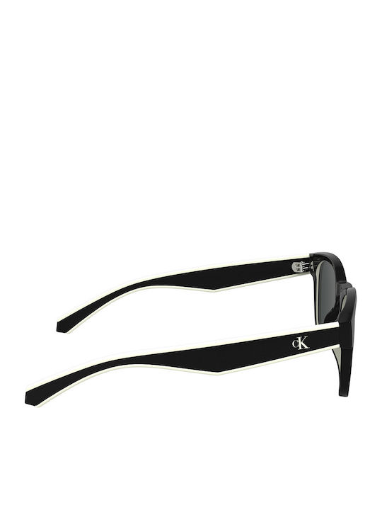 Calvin Klein Unisex Ochelari de soare cu Negru Cadru și Negru Lentilă CKJ25300S 001