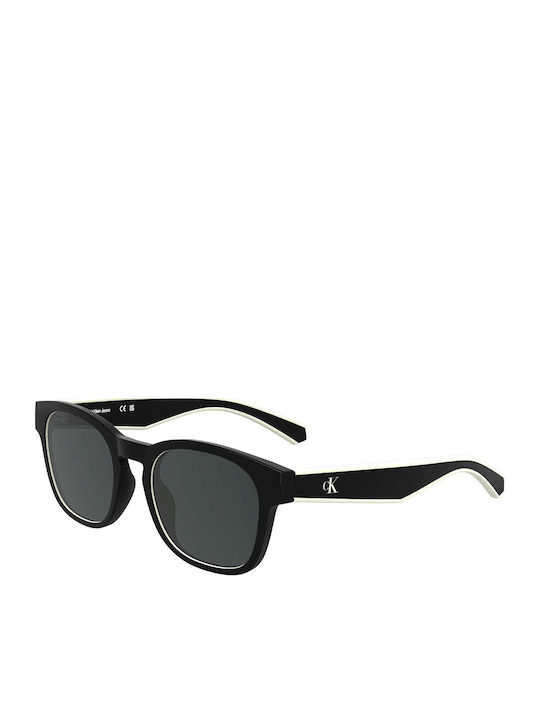 Calvin Klein Unisex Ochelari de soare cu Negru Cadru și Negru Lentilă CKJ25300S 001