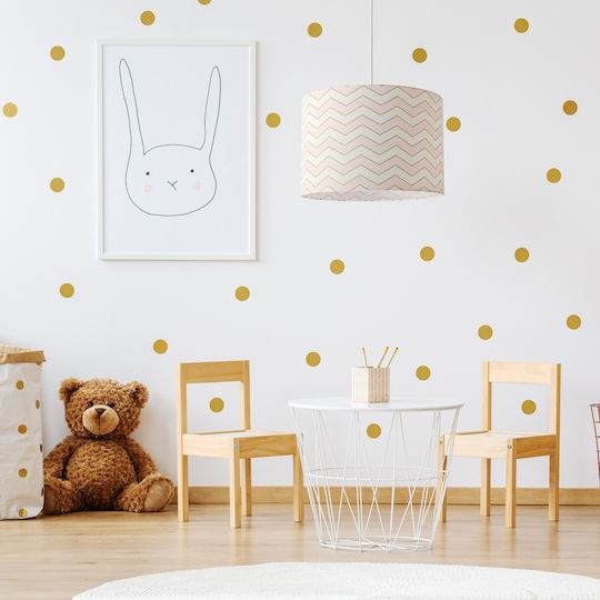 Veis Chevron Einfaches Licht Kinderdeckenleuchte Deckenleuchte 15W mit Fassung E27 Rosa