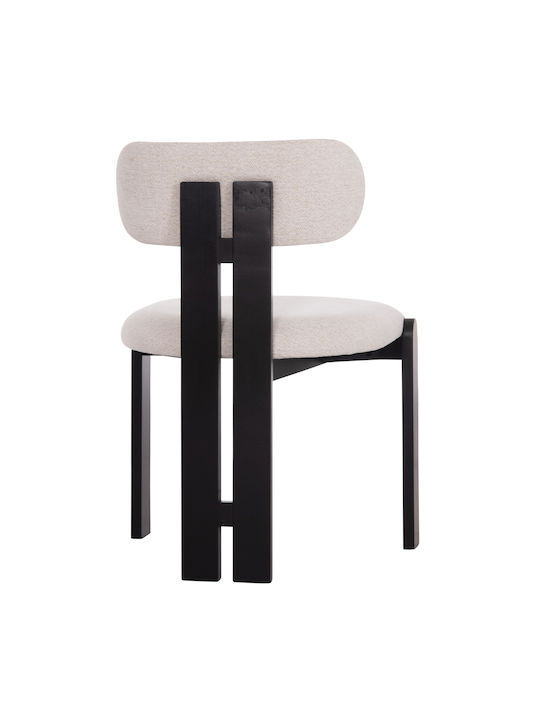Karvo Dining Room Fabric Chair Ecru 57x50x78cm 2pcs