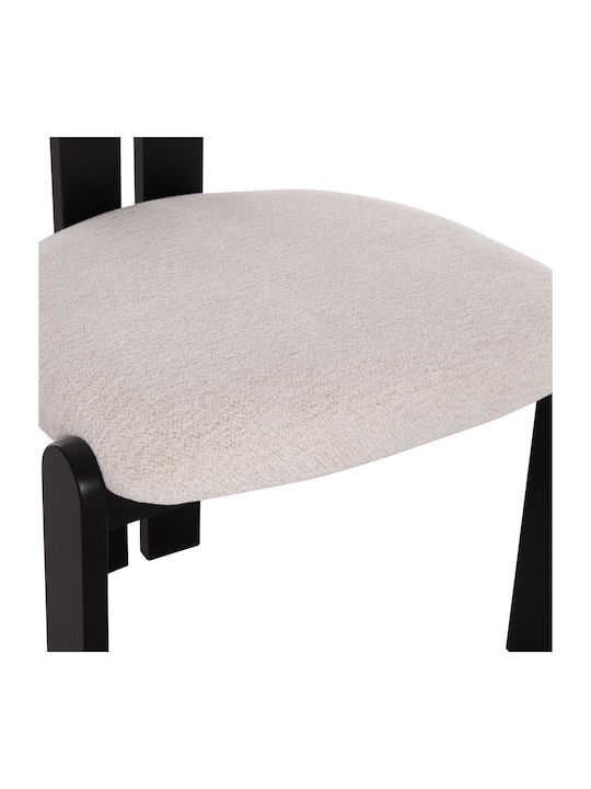 Karvo Dining Room Fabric Chair Ecru 57x50x78cm 2pcs