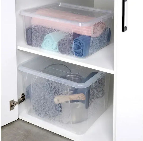 Vilde Vilde Kunststoff Aufbewahrungsbox mit Deckel Transparent 40x33x20cm