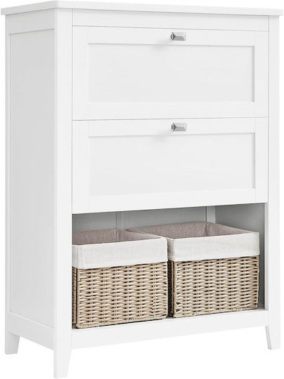 Vasagle Badezimmerschrank B30xT60xH80cm Weiß