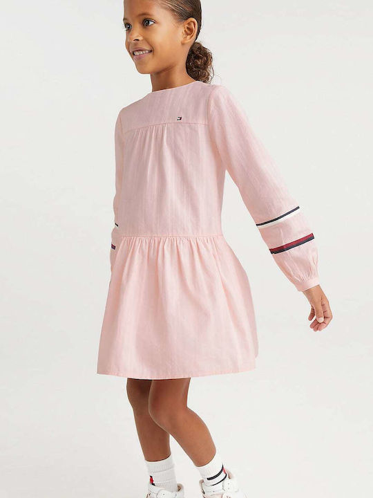 Children's Dress Long Sleeve Pink