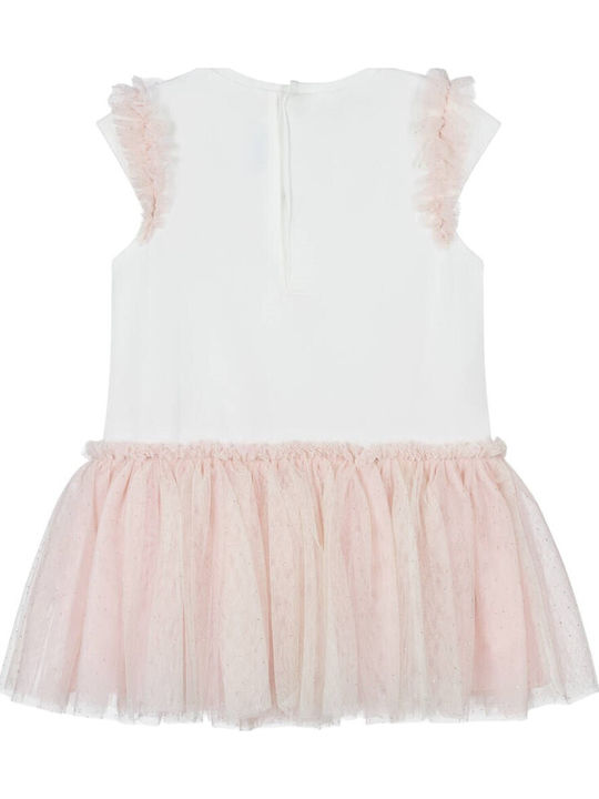 Children's Dress Sleeveless Tulle Pink