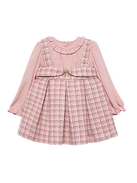 Children's Dress Long Sleeve Rose Petal