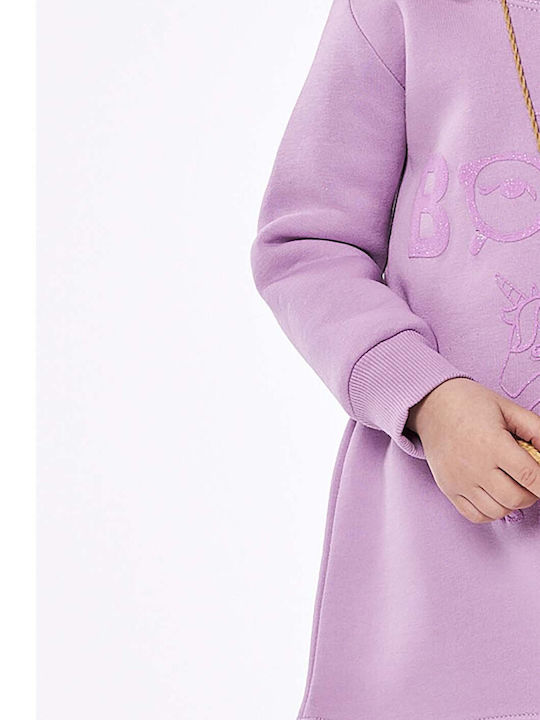 Children's Dress Long Sleeve Lilac