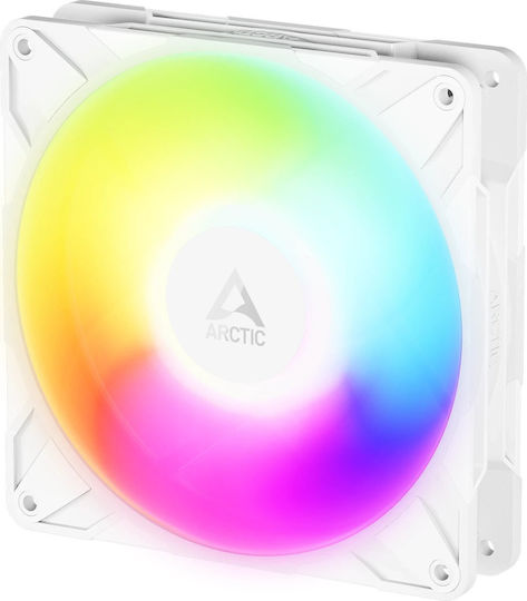 Arctic P14 Pro Reverse Blade Case Fan 140mm (2500rpm / 110cfm) with ARGB Lighting and 3-Pin / 4-Pin PWM Connection 3pcs White