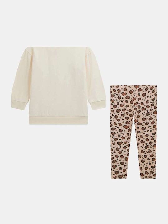Kids' Set with Leggings Winter 2pcs Cream White