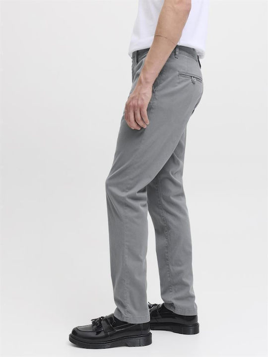 Pantaloni Chino Elastic Slim Fit Gri Granit