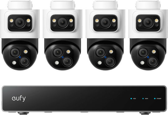 Eufy Sistem de Supraveghere S4 Max 4 Camere Camere IP 8MP cu Recorder NVR & Hard Disk 2TB
