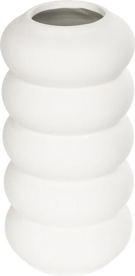 GloboStar Decorative Vase Artificial Garden Nouveau White 8x8x16cm