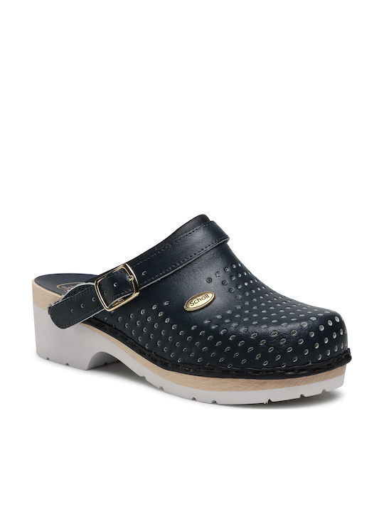 Scholl Clog Ανδρικά Δερμάτινα Ανατομικά Σαμπό Μπλε Scholl Clog Ανδρικά Δερμάτινα Ανατομικά Σαμπό Μπλε