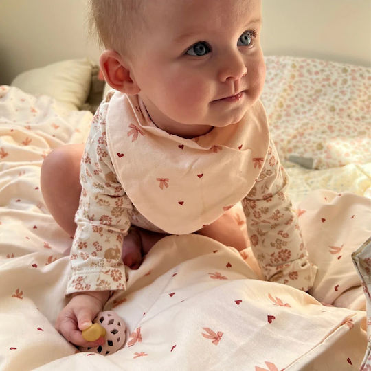 Cam Cam Copenhagen Bows Σαλιάρα Υφασμάτινη με Κουμπί Bows 2τμχ