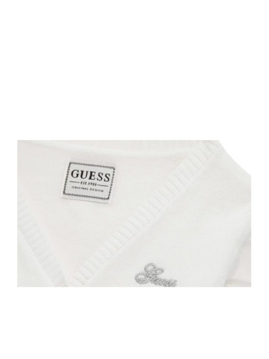 Guess Ζακέτα Με Μανίκια Από Τούλι Λευκη K4rr03z3cj0-g011