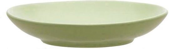 Espiel Stoneware Serving Platter Oval Green 22x16cm